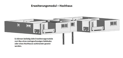 4105R – Erweiterungsmodul Hochhaus - Bausatz /  expansion module for high-rise building