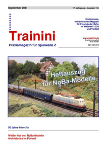 Heftauszug aus Trainini 09/2021 mit Bericht über die BR 403/404