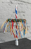 10104- Maibaum mit bunter Dekoration / Maypole withmore colorful decoration