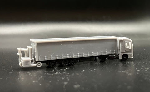 6401R - MB Actros 4 x 2 mit Fahrer, Gardinenauflieger und Mitnahmestapler