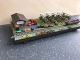 6618R - kleiner Erntetraktor mit Anhänger/ small harvest tractor with trailer
