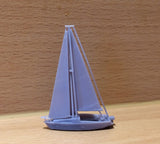 10476R - Segelboot Atlanta Flamingo, Spur N und Spur Z / Sailboat Atlanta Flamingo, scale N and Z