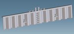 21002 - Spundwand, Höhe 15 mm / sheet pile 15 mm high