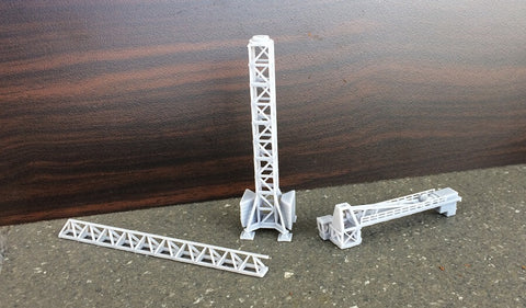 3004R - Wolff Turmdrehkran, Spur Z, M 1:220 / Tower crane, scale Z