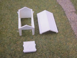 4012 - Einzelgarage mit Satteldach, Spur Z, M 1:220 / single garage with double pitch roof