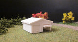 4013R  -  Doppelgarage mit Satteldach, Spur Z, M 1:220 /  double garage with double pitch roof