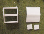 4013R  -  Doppelgarage mit Satteldach, Spur Z, M 1:220 /  double garage with double pitch roof
