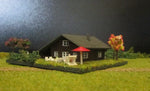4102R - Blockhaus mit Carport - Bausatz / blockhouse with carport