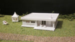 4103 – Winkelbungalow mit Terrasse und Kamin - Bausatz /  corner bungalow with terrace and fireplace