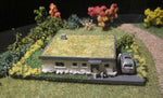 4109 – Winkelbungalow mit Terrasse und Kamin – Bausatz / corner bungalow with terrace and fireplace