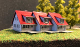 4128R - 3  Reihenhäuser - Bausatz / 3 Series Row Kit - Kit