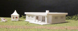 4103 – Winkelbungalow mit Terrasse und Kamin - Bausatz /  corner bungalow with terrace and fireplace