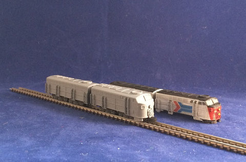 5004 – 2 Shorty Gehäuse amtrak unit B / 1 Shorty housing amtrak unit B