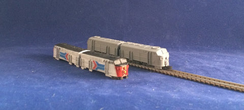 5005 – 2 Shorty Gehäuse amtrak unit A / 1 Shorty housing amtrak unit A