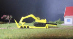 6057 -  Tieflader und Bagger mit Raupenfahrwerk /  low bed trailer with ramp with excavator
