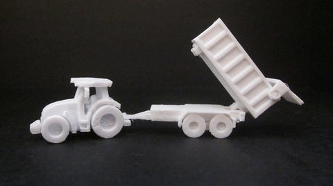 6603 N - Traktor Claas - mit Anhänger-Hinterkipper / trailer with tractor - roll-off tipper