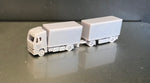 6909R -  LKW Actros 4 x 2 mit Kofferaufbau und Anhänger / Truck Actros 4 x 2 with box-body and trailer